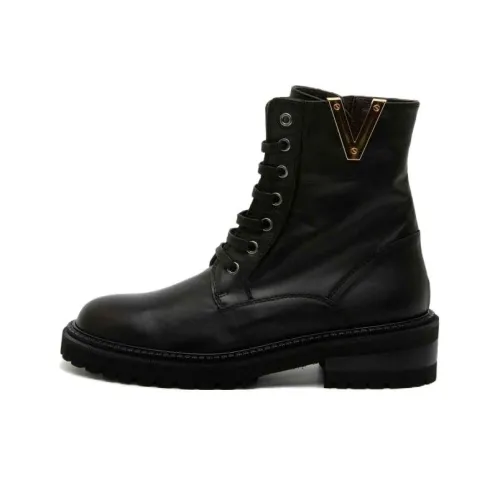 Via Roma 15 Короткий Мартин Boot 4CM Женские Черный