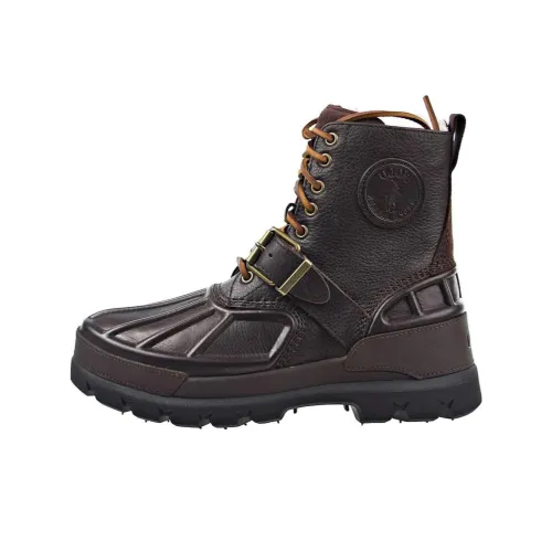 Polo Ralph Lauren Короткий Мартин Ботин Мужской Темно-Коричневый