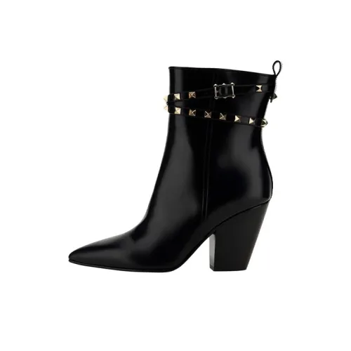 Valentino Rockstud Ботильоны 5 см Женские Черные