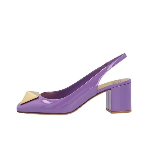 Valentino One Stud Высокие каблуки Фиолетовый Женские