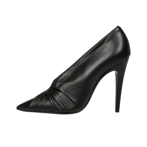 SAINT LAURENT Узкий каблук Высокие каблуки 11 см Женские Черный