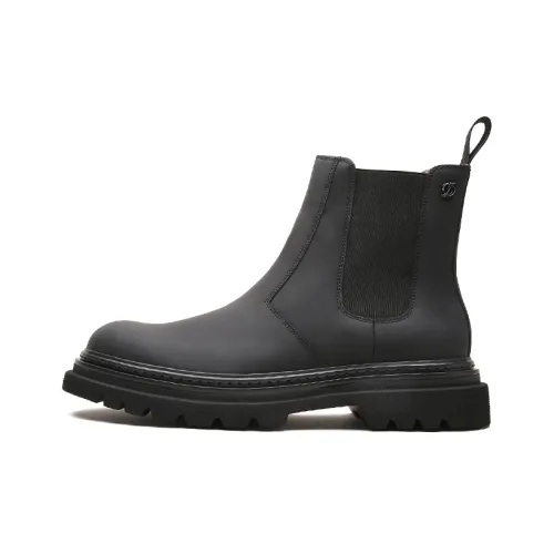 S. T.DUPONT Короткий Челси 4CM Мужской Черный