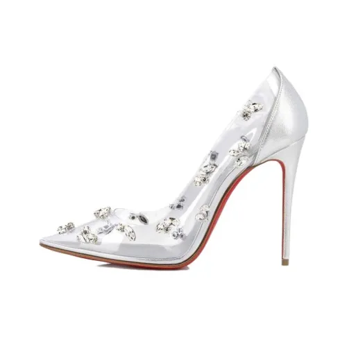 Christian Louboutin Degraqueenie Высокие каблуки Серебристые Женские