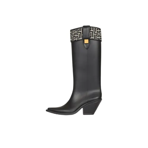 BALMAIN Tess Колено Высокие сапоги 7 см Женские Черные