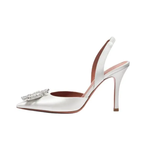 AMINA MUADDI Узкий каблук Высокие каблуки 9,5 см Женские Белые