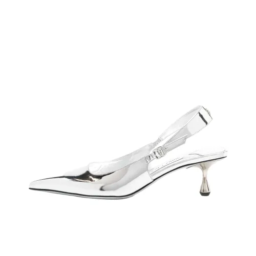 Jimmy Choo Высокие каблуки Серебряные Женские