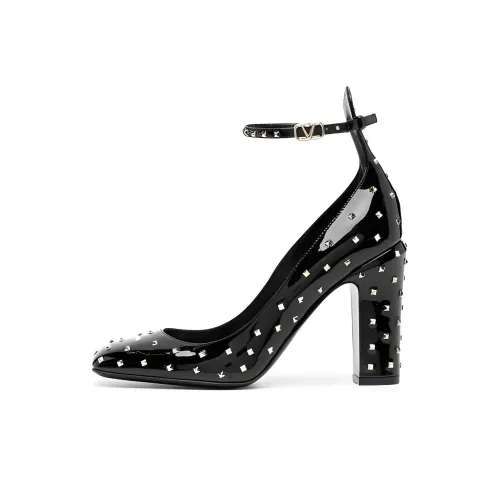 Valentino Грубый каблук Высокие каблуки 10 см Женские Черный