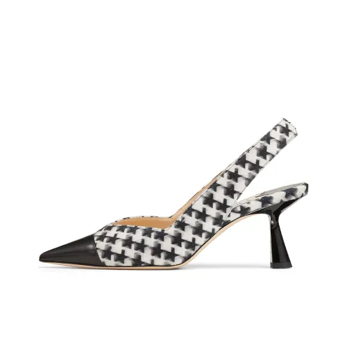 Jimmy Choo Узкий каблук Высокие каблуки 6,5 см Женские Черный Белый