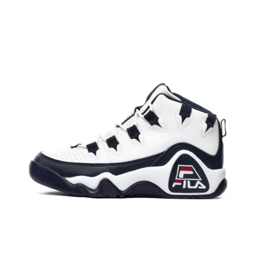 FILA Grant Hill 1 MID Топ Баскетбольные кроссовки Унисекс Белый Синий