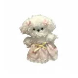 Бело-розовое платье с цветочным принтом, щенок [набор материалов для самостоятельного изготовления]