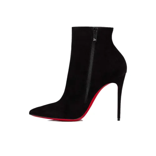 CL Booty Модные ботильоны на высоком каблуке 10 см женские черные