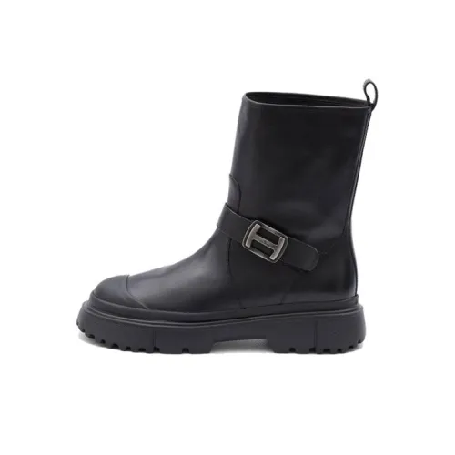 HOGAN H619 Ботильоны 5 см Женские Черные