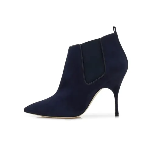 MANOLO BLAHNIK Короткий Челси Женские Морской синий