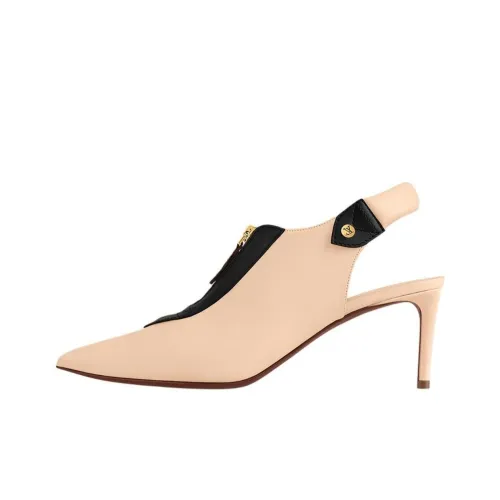 LOUIS VUITTON Низкий каблук Высокий каблук 6,5 см Женский Бежевый