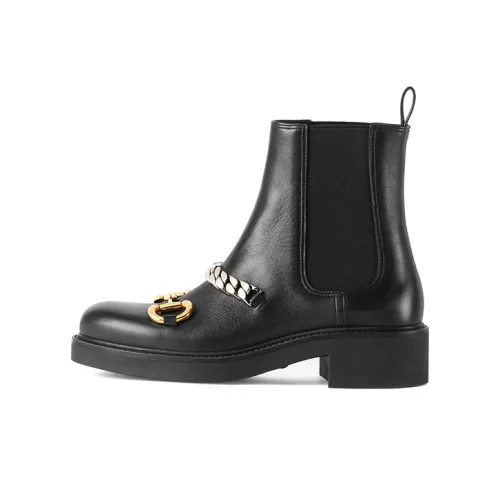 GUCCI Короткий Челси Женские Черный