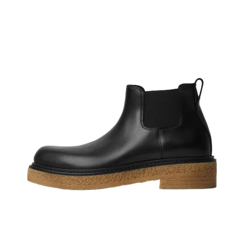 Bottega Veneta Haddock Ankle Длина Челси 4CM Мужской Черный