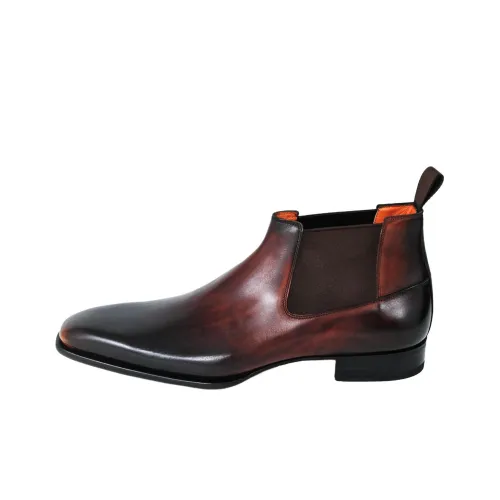 Santoni RENATO Ankle Boot Chelsea Мужской Коричневый