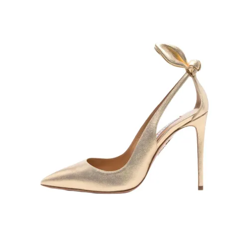 AQUAZZURA Высокие каблуки Золотой Женские