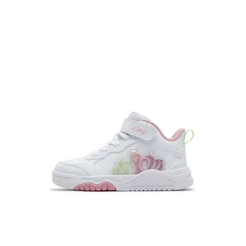 XTEP Slip-resistant Abrasion-resistant MID Топ Детские Скейтбординги Тигр Розовый Винтажный Розовый Детский