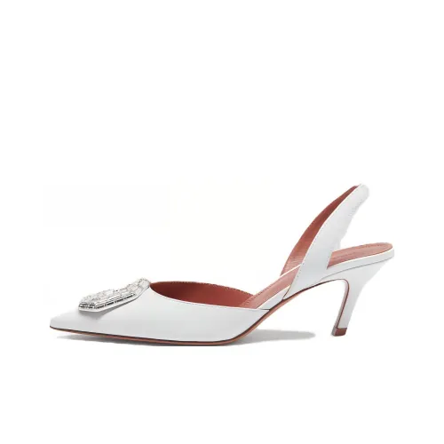 AMINA MUADDI Узкий каблук Высокие каблуки 6 см Женские Белые