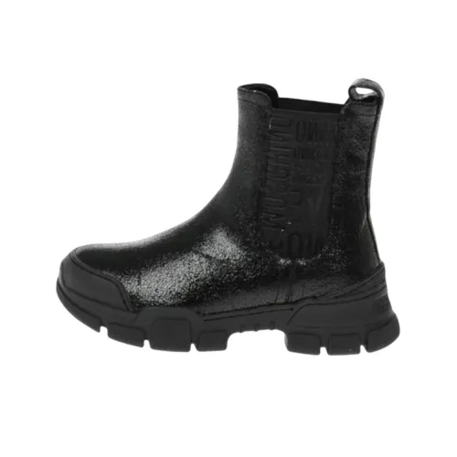 MOSCHINO Короткий Челси Женские Черный