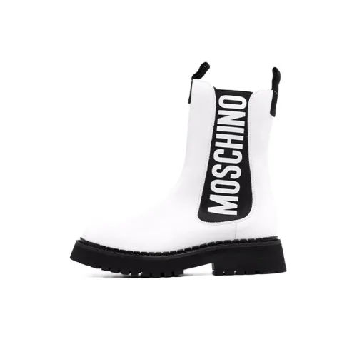 MOSCHINO Челси Женские Белые