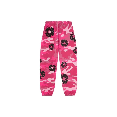 Denim Tears Camouflage Floral Collection Розовые Унисекс Вязаные Тренировочные Брюки