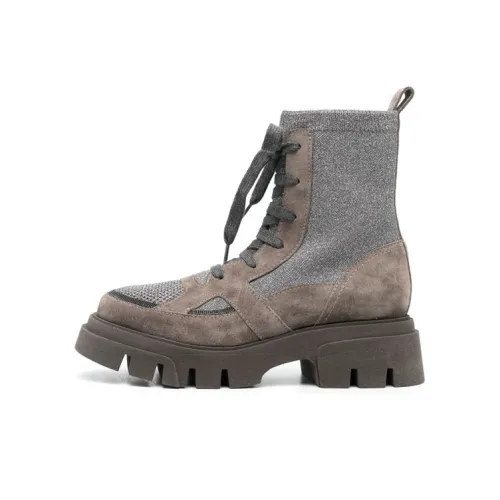 BRUNELLO CUCINELLI Ботильоны Женские Тауповый