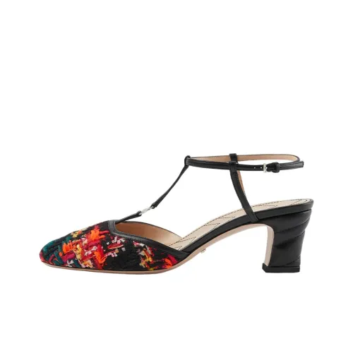 GUCCI Грубый каблук Высокие каблуки Женские Красный черный