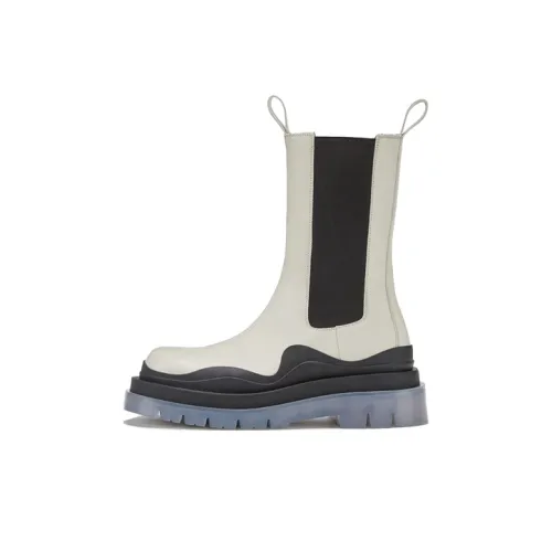 Bottega Veneta Tire Chelsea Ботинки Женские Белые