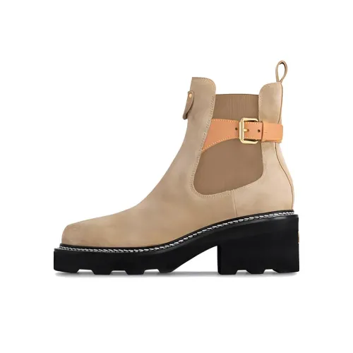 LOUIS VUITTON Beaubourg Короткий Челси 4CM Женские Коричнево-черный