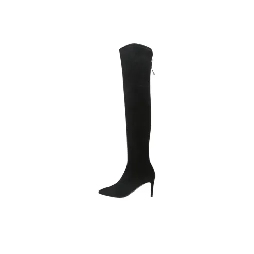 Stuart Weitzman Ботинки выше колена, черные, женские