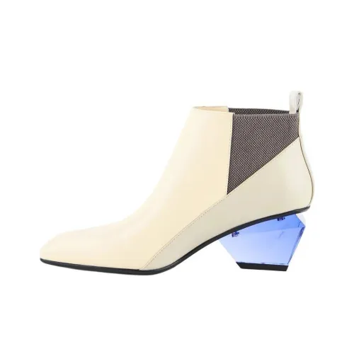 UNITED NUDE Jacky X Ботильоны 6 см Женские Белые Серые