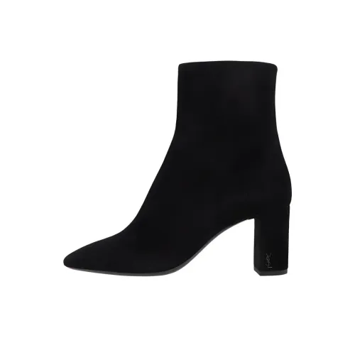 SAINT LAURENT LOU Ботильоны 7 см Женские Черные