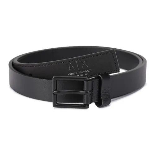 ARMANI EXCHANGEAE Ремни из коровьей кожи Мужской Черный 2,5 см