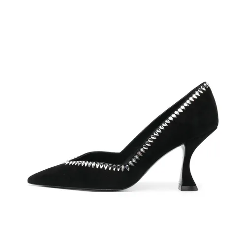 Stuart Weitzman SW Узкий каблук Высокие каблуки 8,5 см Женские Черный