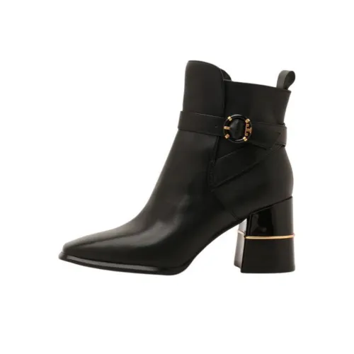 TORY BURCH Модные ботильоны 7,5 см женские черные