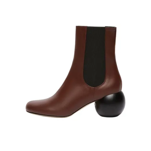 WEEKEND MaxMara Короткий Челси 6,5 см Женский Бордовый