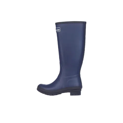 BARBOUR Женские сапоги до колена цвет морской синий