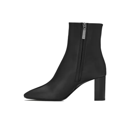SAINT LAURENT LOU Ботильоны 7 см Женские Черные
