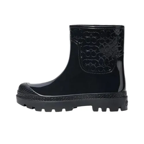 COACH Резиновые сапоги, черные, женские