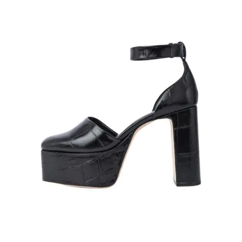 By Far Грубый каблук Высокие каблуки 12 см Женские Черный