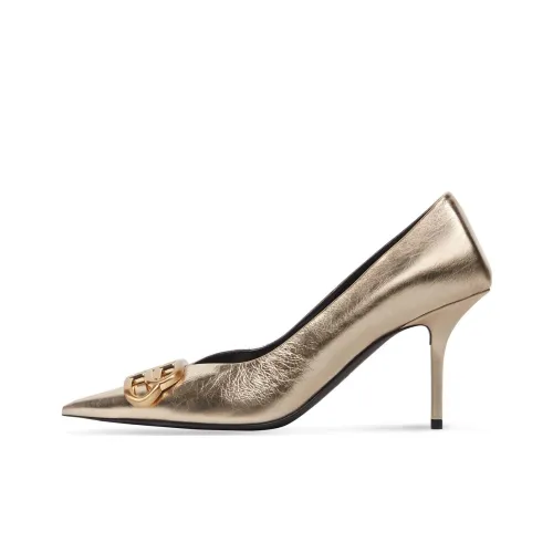 Balenciaga Knife Узкий каблук Высокие каблуки 8 см Женские Золотой