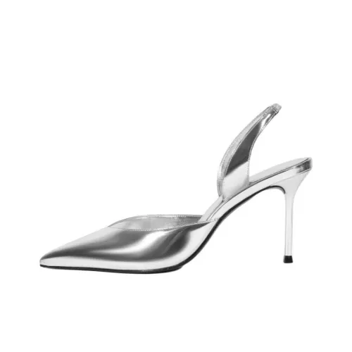 Schutz LEXI Узкий каблук Высокие каблуки Женские Серебряные