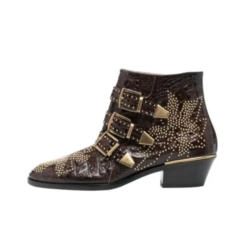 Chloe Ботильоны 5 см Женские Коричневые