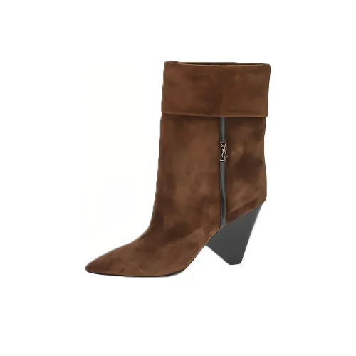 SAINT LAURENT Ботильоны Женские Коричневый