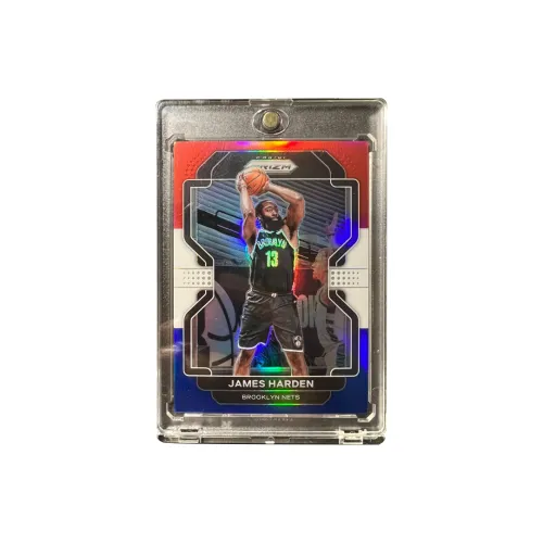 PANINI Нетс Джеймс Харден Prizm Абсолютно Стunning Трехцветный Рефрактивный Игрок Карта Редкая Карта Спортивные Карты 1 Размер