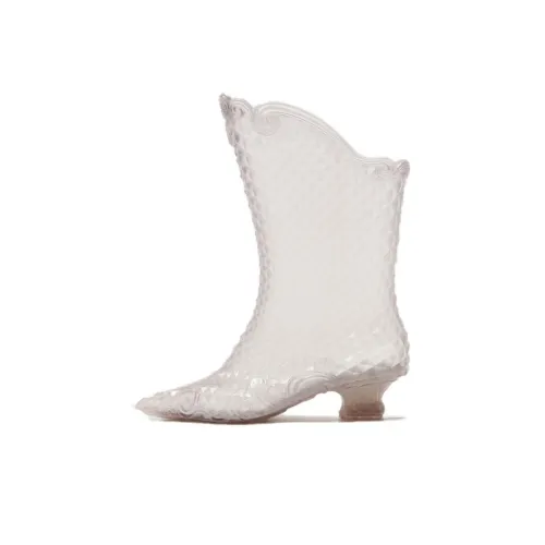 YProject Melissa Колено Высокие сапоги 5,5 см Женские Белые