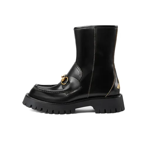 GUCCI Bootie с пряжкой Horsebit женские черные