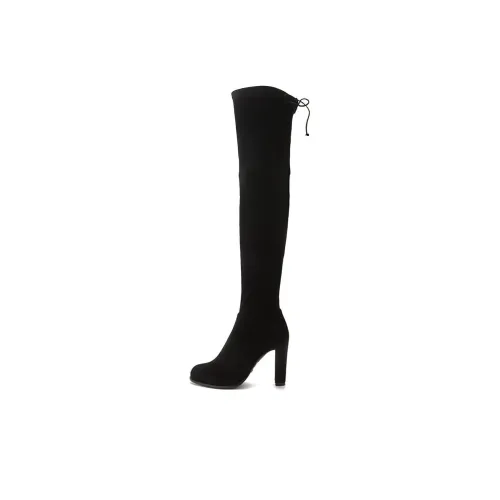 Stuart Weitzman SW Колено Высокие сапоги 9 см Женские Черные